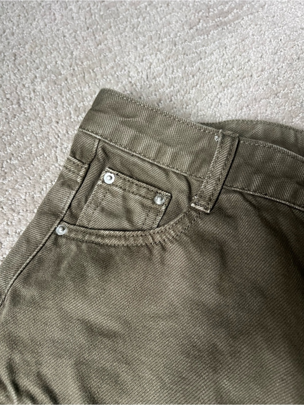 Denim Ruffle Shorts - Picture 4 of 7
